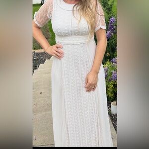 Amelia rose ivory lace dress size 10 vintage